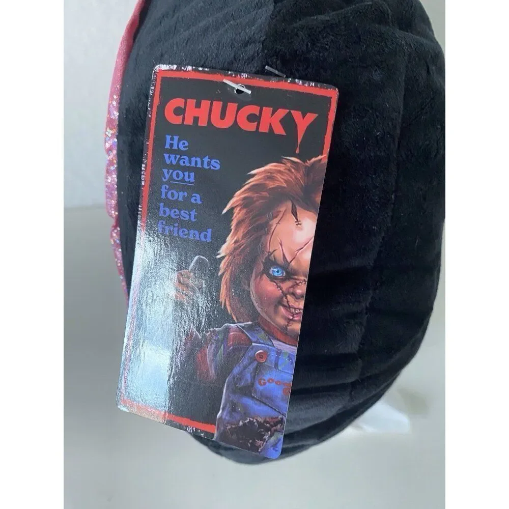 Chucky And Bride Tiffany Halloween Heart Decorative Throw Pillow Viral NEW‎